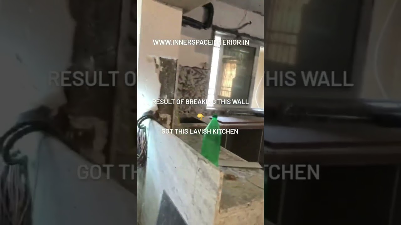 Knock that wall . Huge Transformation. - Inner Space Interior Designing and Consultation