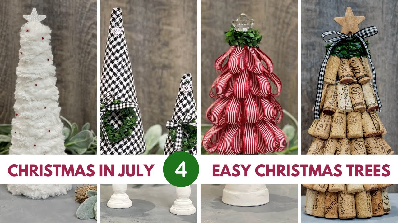 DIY Mini Christmas Trees/Christmas Craft Fair ideas/Christmas
