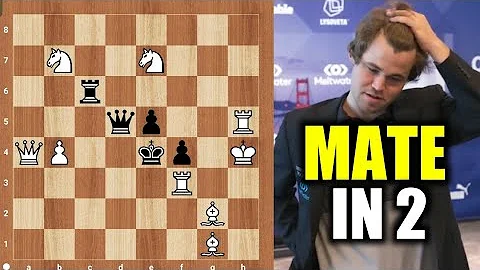 Magnus SOLVES the hardest mate in 2  #chess #puzzle