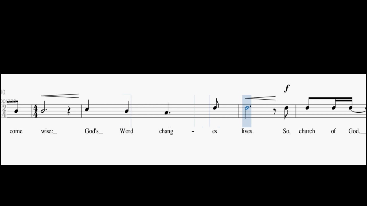 God's Word Changes Lives Soprano YouTube