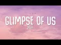 Joji - Glimpse Of Us (Lyrics)