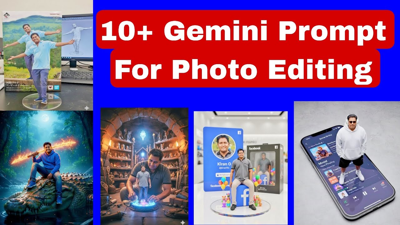 10+ Google Gemini Prompt For Photo Editing By AI | Best Gemini Prompt 2025 | Nano Banana Photo 