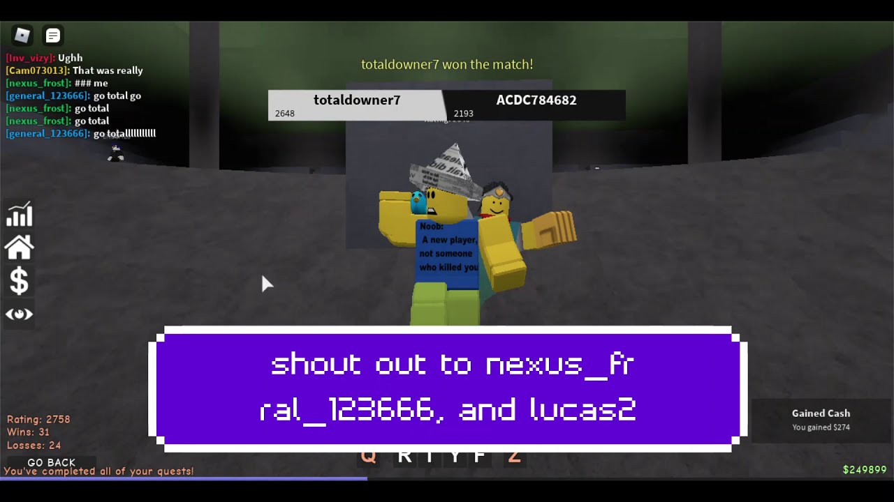 A Few Matches Of B Rebirth In Roblox YouTube 