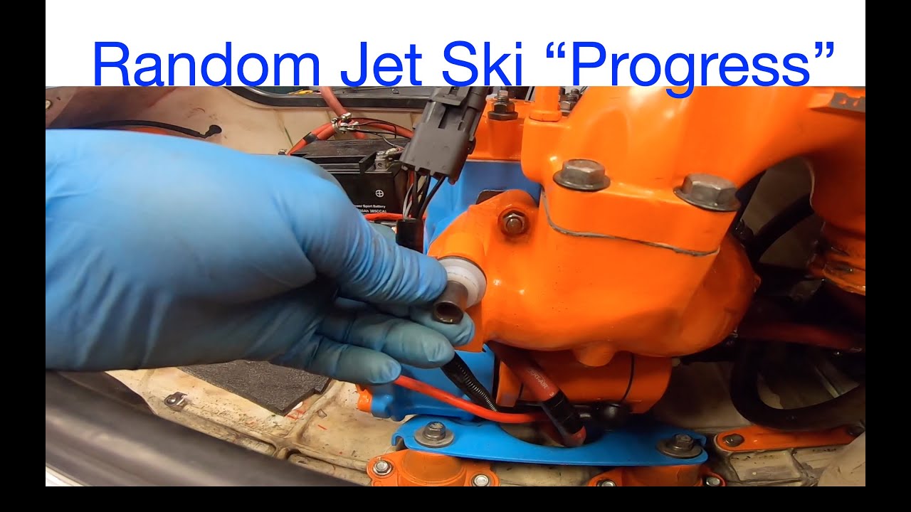 Random Jet Ski Updates New Flywheel Exhaust bushing Carrier mods