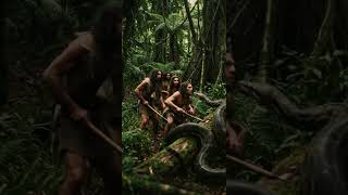 The Giant Snake That Hunted Humans Prehistoric Survival #shorts #snake #history #humanorigins