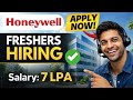 Honeywell Off Campus Jobs 2025  | Freshers Hiring I | Complete Guide