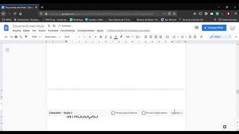 Google Docs - Como colocar numeração de páginas ABNT