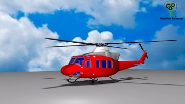 Helicopter Animation in 3Ds max.