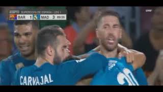 Marco Asensio best goal Amazing skills Barcelona vs Real Madrid 1-3 13/08/2017 HD