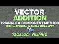 VECTOR ADDITION | Triangle & Component Method | Analytical & Graphical | Physics (Tagalog/Filipino)