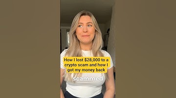 How I lost $28,000 to a crypto scam and how I got my money back #shorts #polariscyber #cryptoscams