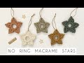 DIY : NO RING MACRAME STAR | RINGLESS STAR | MACRAME TUTORIAL | CHRISTMAS ORNAMENT