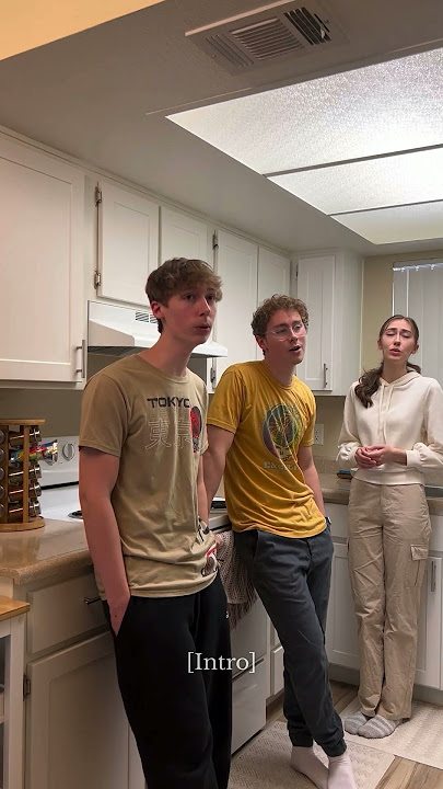 Kitchen harmony, The Night We Met #singing #singingreels #siblings #coversong