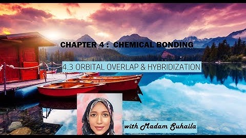 SK015 Chemistry Tutorial 22 Chapter 4 Subtopic 4.3 Orbital Overlap & Hybridization