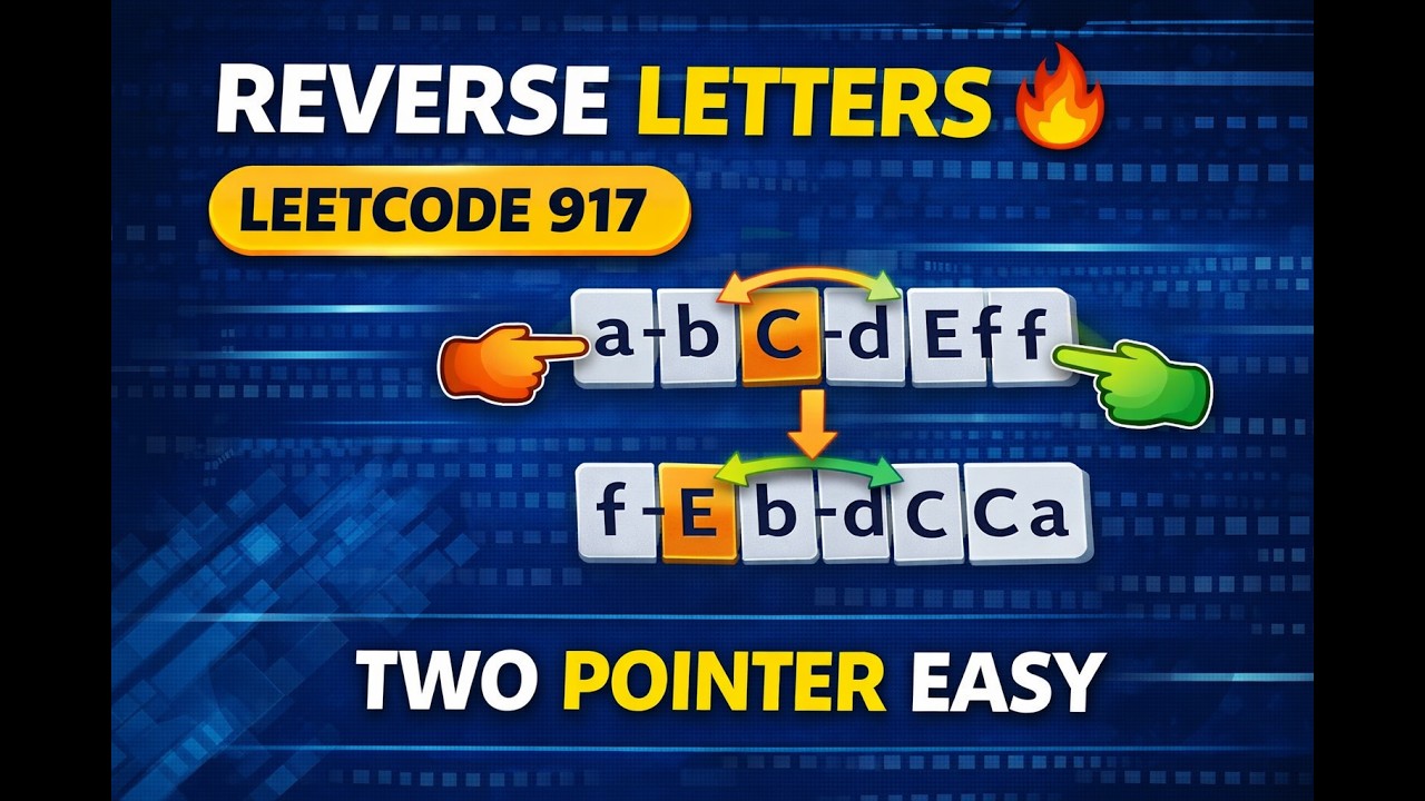 Reverse Only Letters 🔥 | LeetCode 917 Java | Easy Trick - YouTube