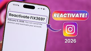 How to Reactivate Instagram Account! [2026]