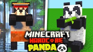 I Survived 100 Days As A Cute PANDA | Minecraft hardcore