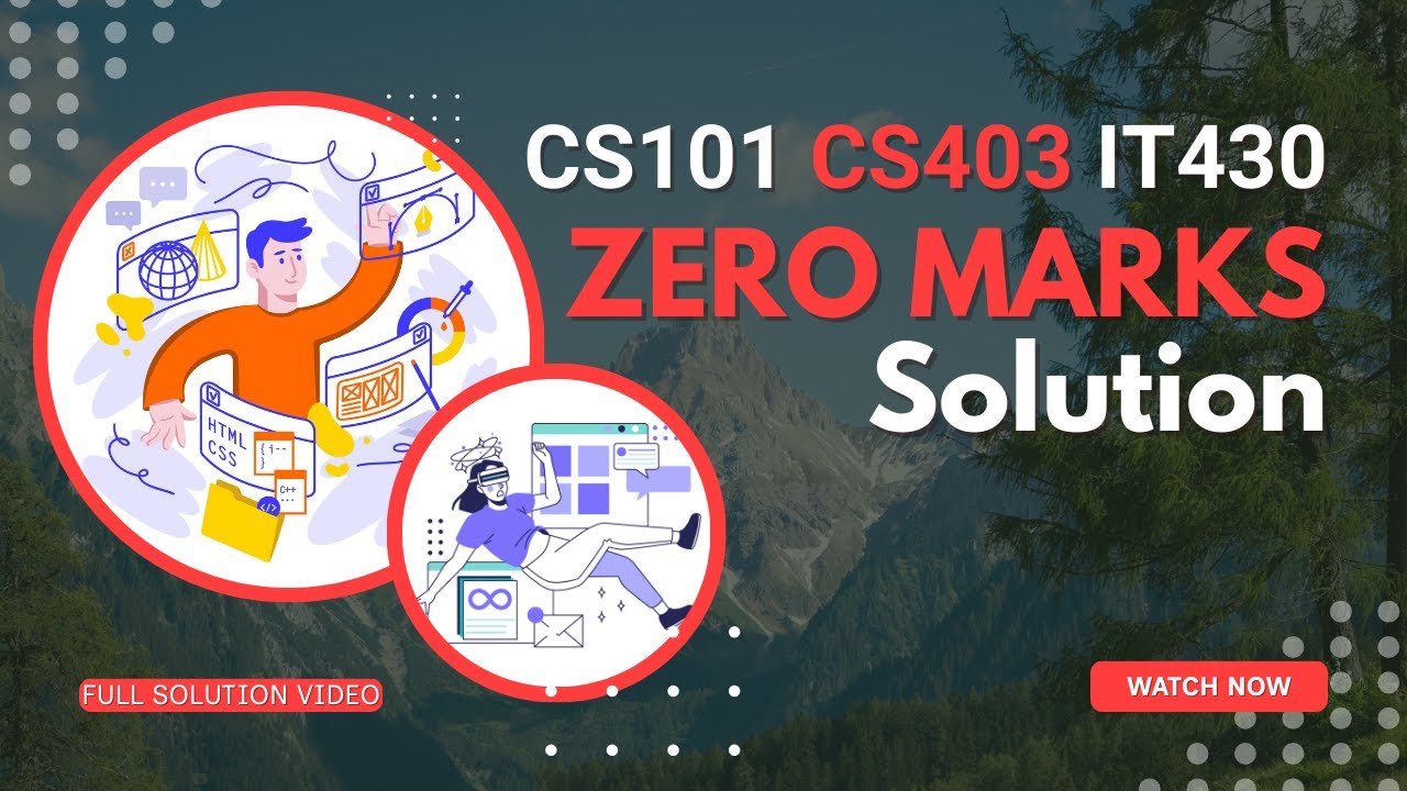 CS101 CS403 IT430 Digiskills Assignment Zero Marks Solution 2026 | Complete & Correct Method