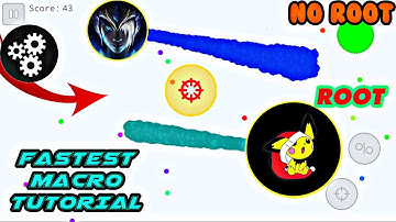 NEW FASTEST MACRO TUTORIAL NO*ROOT* AND *ROOT* /EPIC MACRO DESTRUCTION/ (AGAR.IO MOBILE)