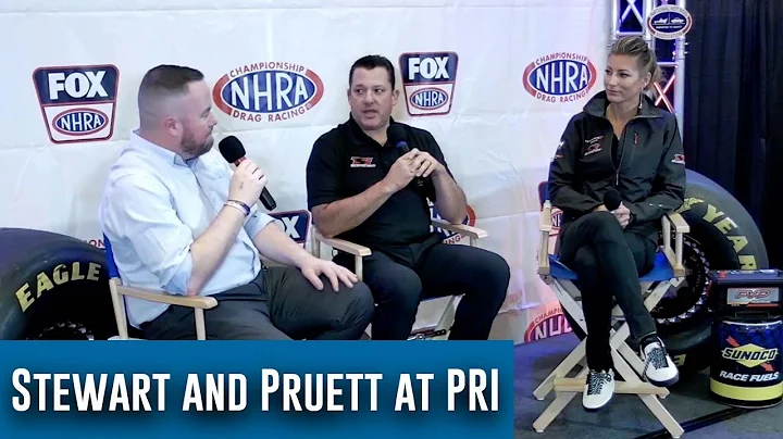 Tony Stewart and Leah Pruett join the NHRA stage a...