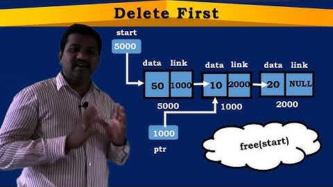 Deleting the First node in a  Singly Linked list