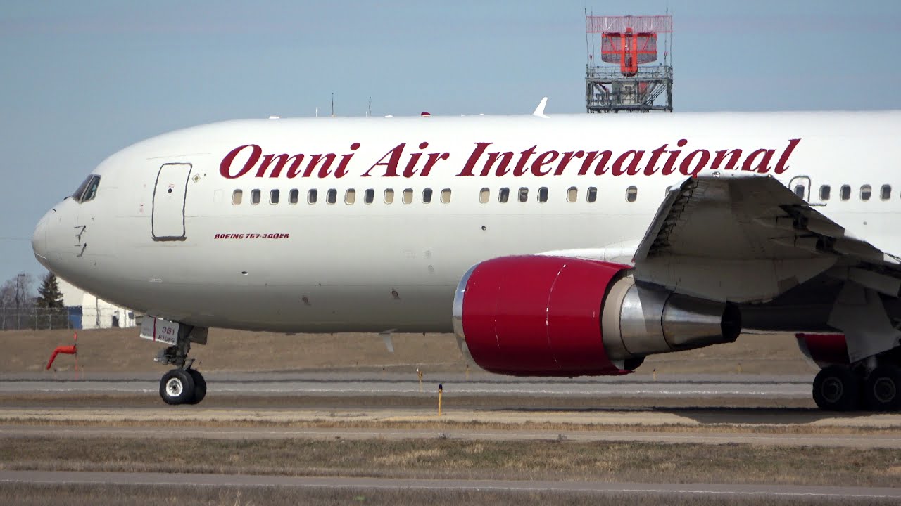 4K) Omni Air International Boeing 767-300ER N351AX at Minneapolis
