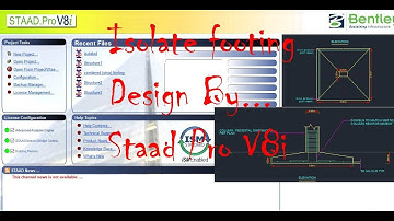 Isolated Footing Design By Staad Pro V8i Part I TAQNIA