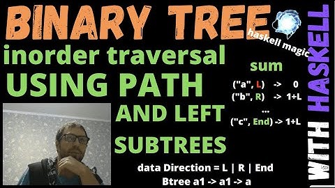 Binary tree inorder traversal, using path to root and left subtrees in Haskell