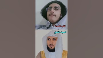 تلاوة جميلة تقليد الشيخ ماهر المعيقلي الصوت الأصلي والتقليد في آيات متتالية