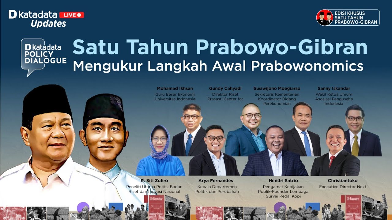 [LIVE] Katadata Policy Dialogue: Satu Tahun Prabowo - Gibran