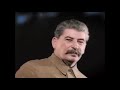 Stalin slowly turning his head while &quot;Steel Sting&quot; plays