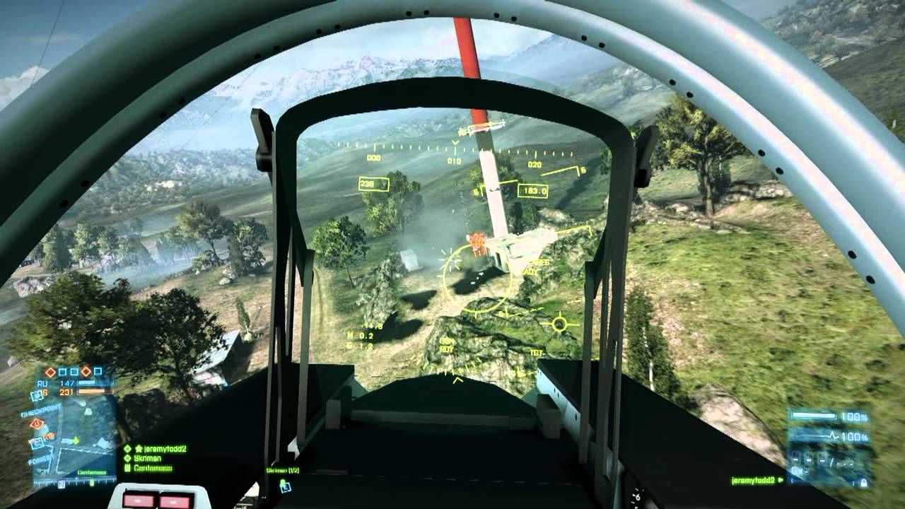 Battlefield 3 - 8 min Jet Gameplay with High Unlocks on Caspian Border