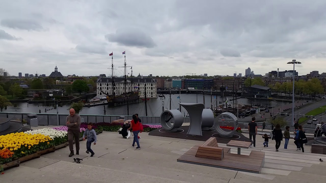 NEMO Bilim Müzesi (NEMO Science Museum) terası, Amsterdam