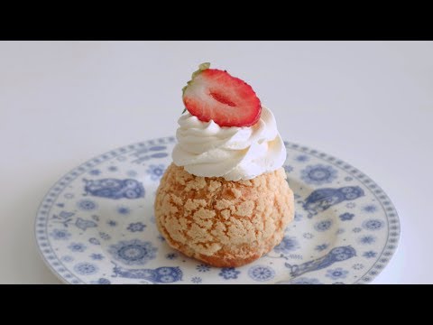 Strawberry Cream Puff : cookie choux 딸기 쿠키슈  | SweetHailey