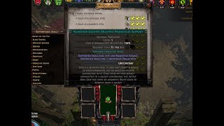 PoE Sanctum 150 Awakened Gem Reroll Gamble Using Beastiary Process and How to Min Max Explained