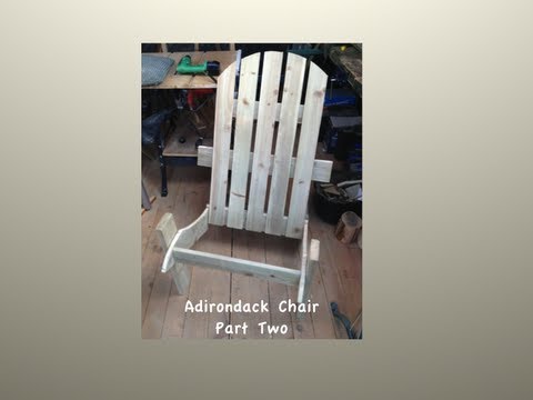 Como construir uma cadeira de Adirondack (parte dois)