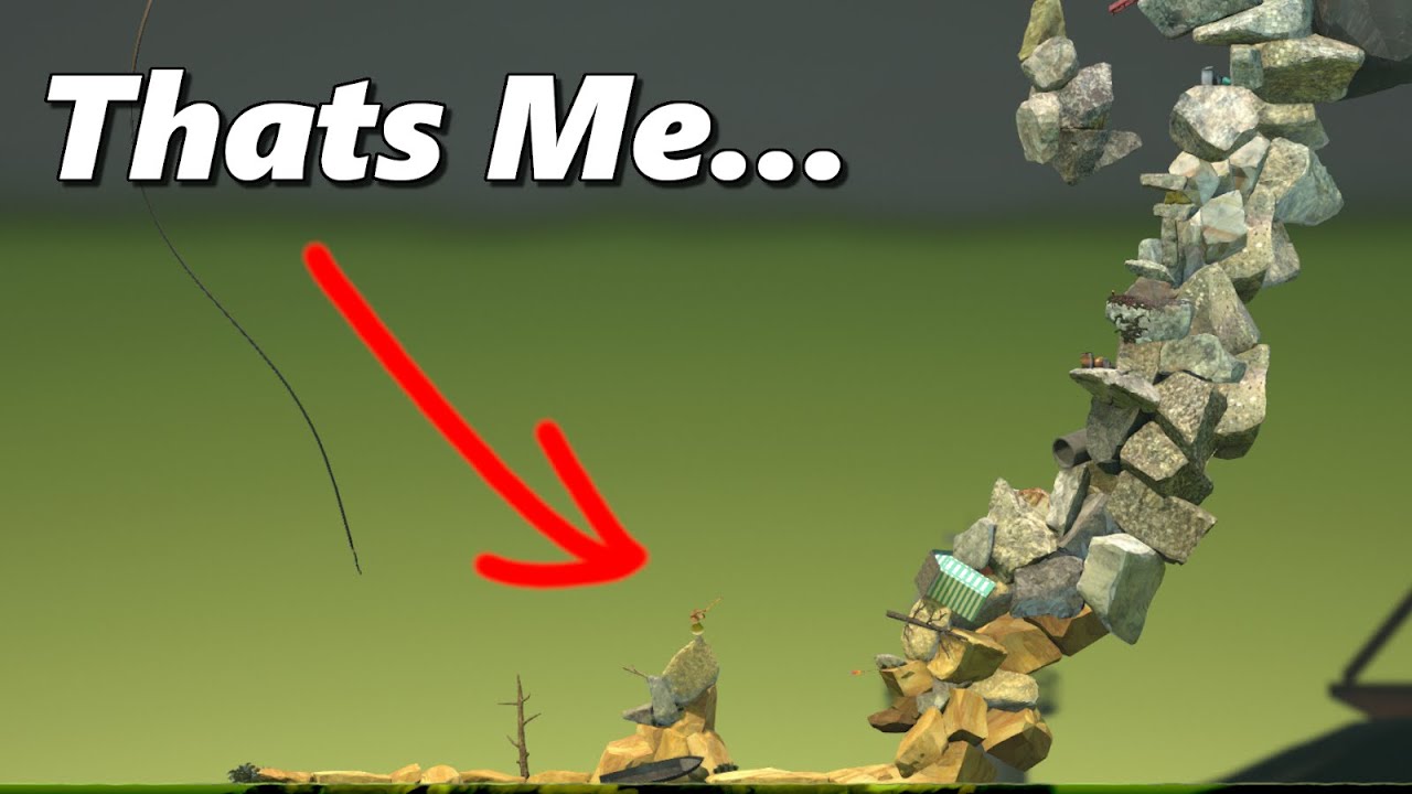 Getting Over It But I Need Binoculars To Play - MODDED Getting Over It With  Bennett Foddy 