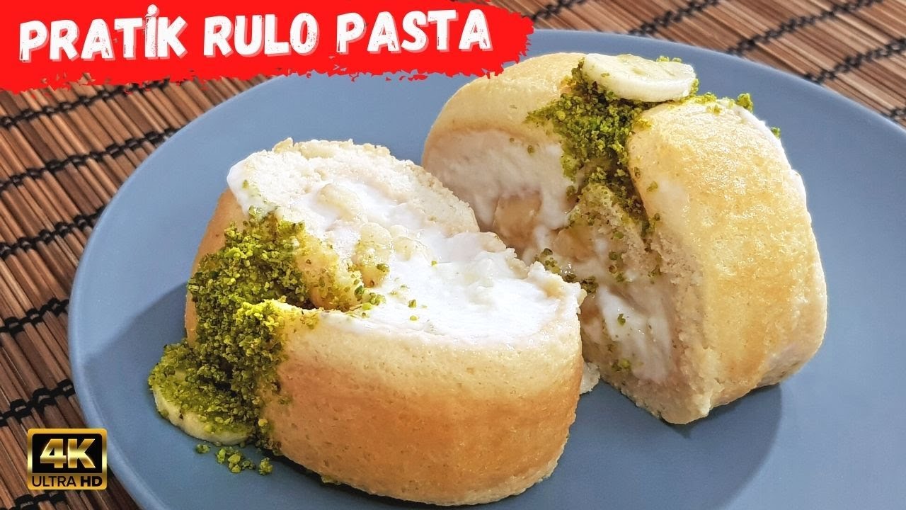 ????Kedidilli Rulo Pasta Tarifi, Pratik Rulo Pasta Tarifi, Kolay Pasta Yapımı, Pratik Tatlı Tarifi