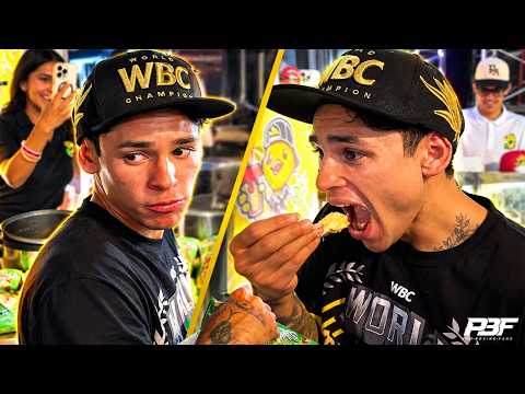 RYAN GARCIA CELEBRATES KNOCKING OUT CONOR BENN EATING MEXICAN FOOD