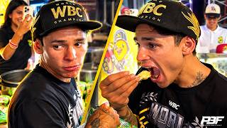 RYAN GARCIA CELEBRATES KNOCKING OUT CONOR BENN EATING MEXICAN FOOD