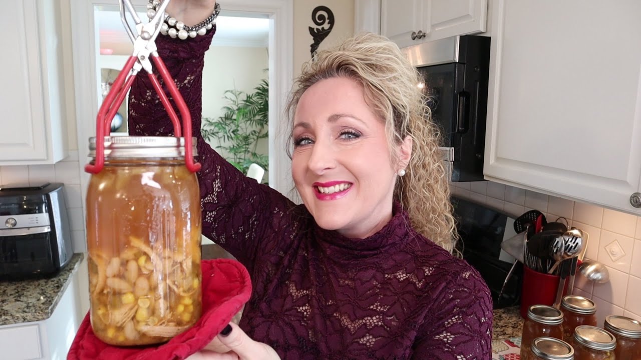 White Chicken Chili ~ How To Safely Can Your Own Soup Recipes ~ How To Can White Chicken Chili