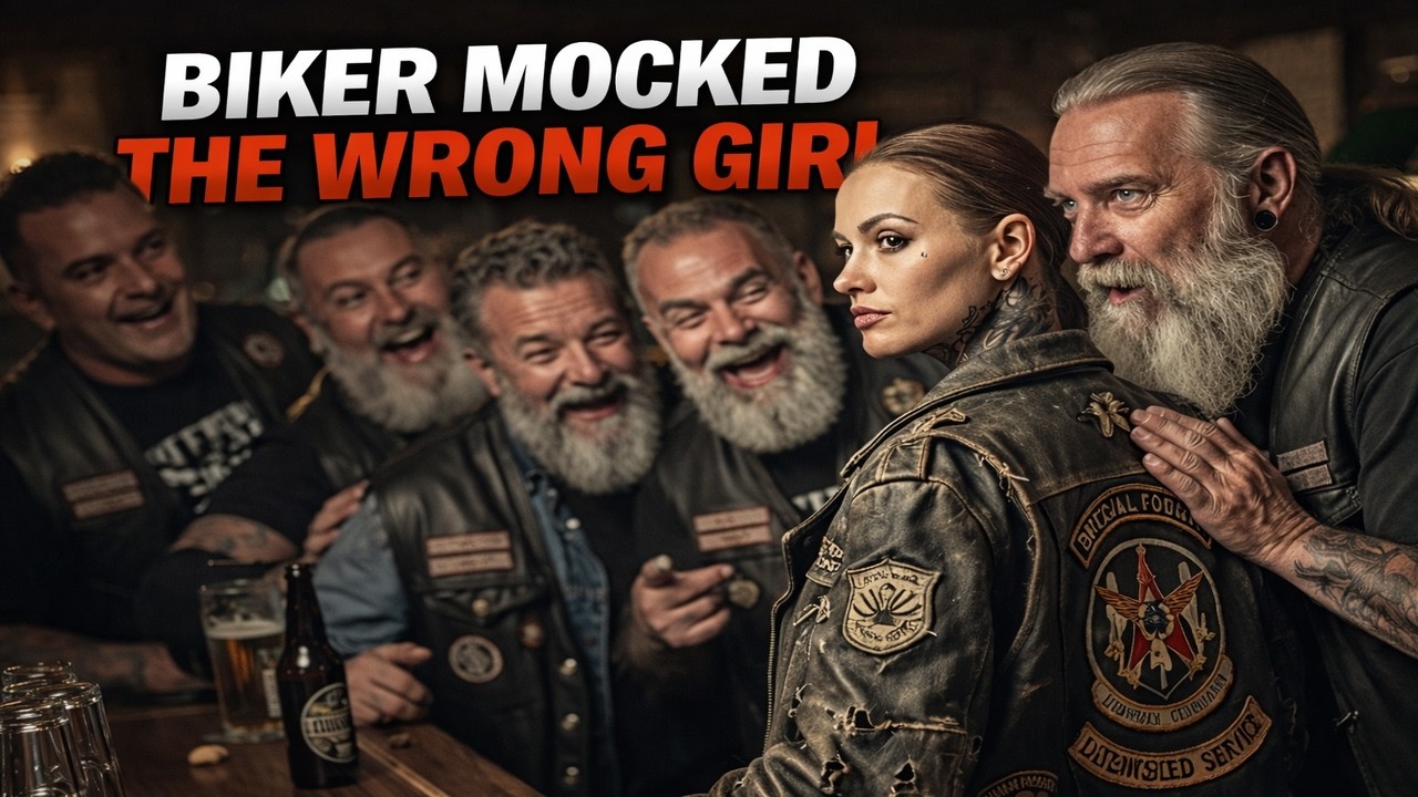 Bikers Laughed at the Girl’s Jacket !— Then Noticed the Patch That Shut Them Up