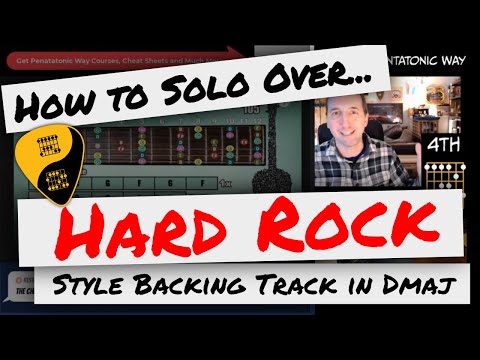 🎸 How to Solo Over Backing Tracks | Heavy Hard Rock Metal Guitar Jam Backtrack in D Major