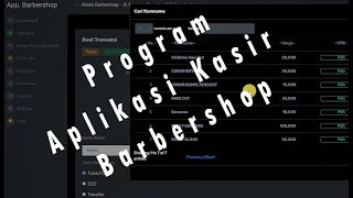 Aplikasi program software kasir barbershop screenshot 2