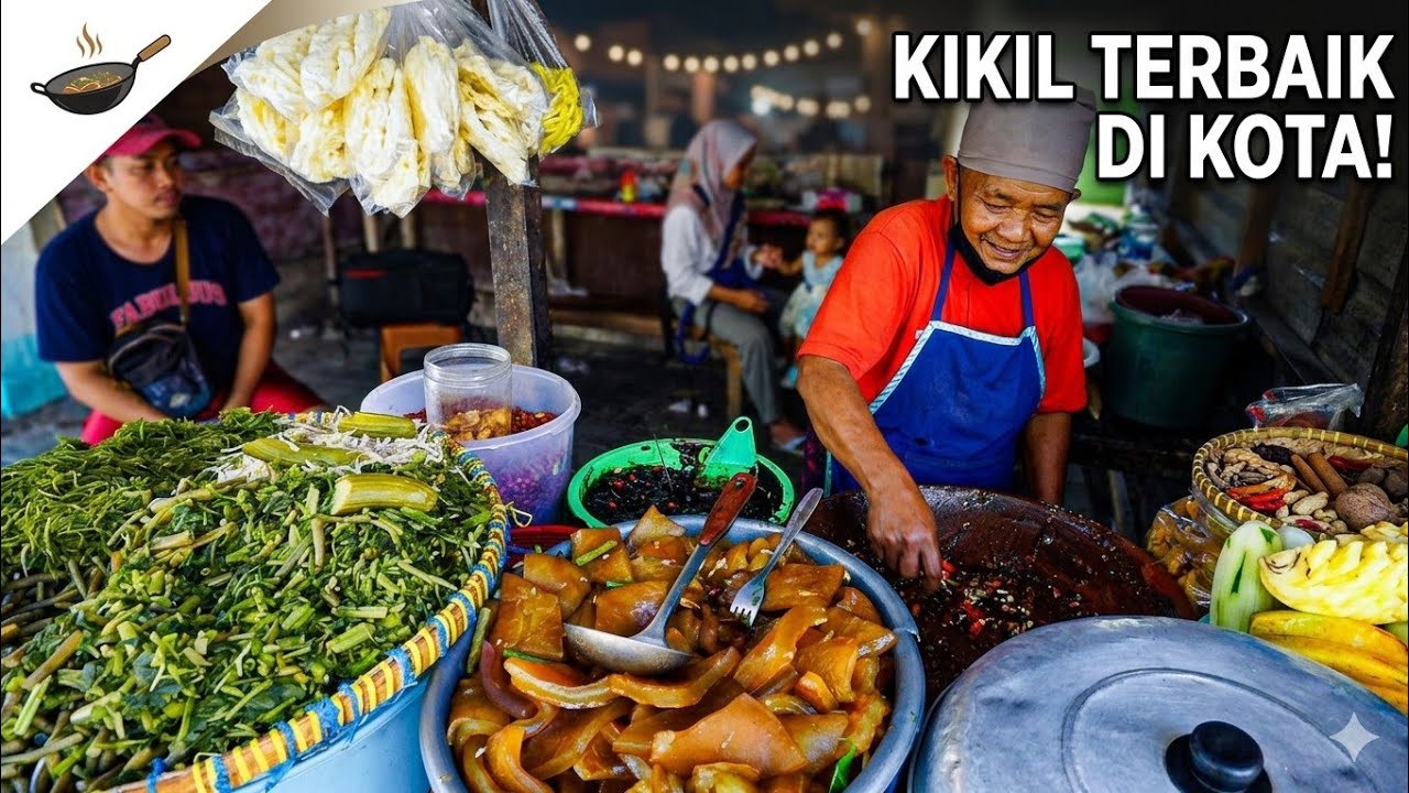 YANG LAGI VIRAL DI GRESIK!!! BUKA 5 JAM LUDES??? rujak buah cecek Madura bu Iis Legendaris