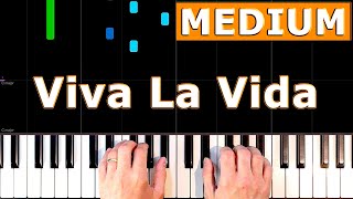 Coldplay - Viva La Vida - MEDIUM Piano Tutorial - [Sheet Music]