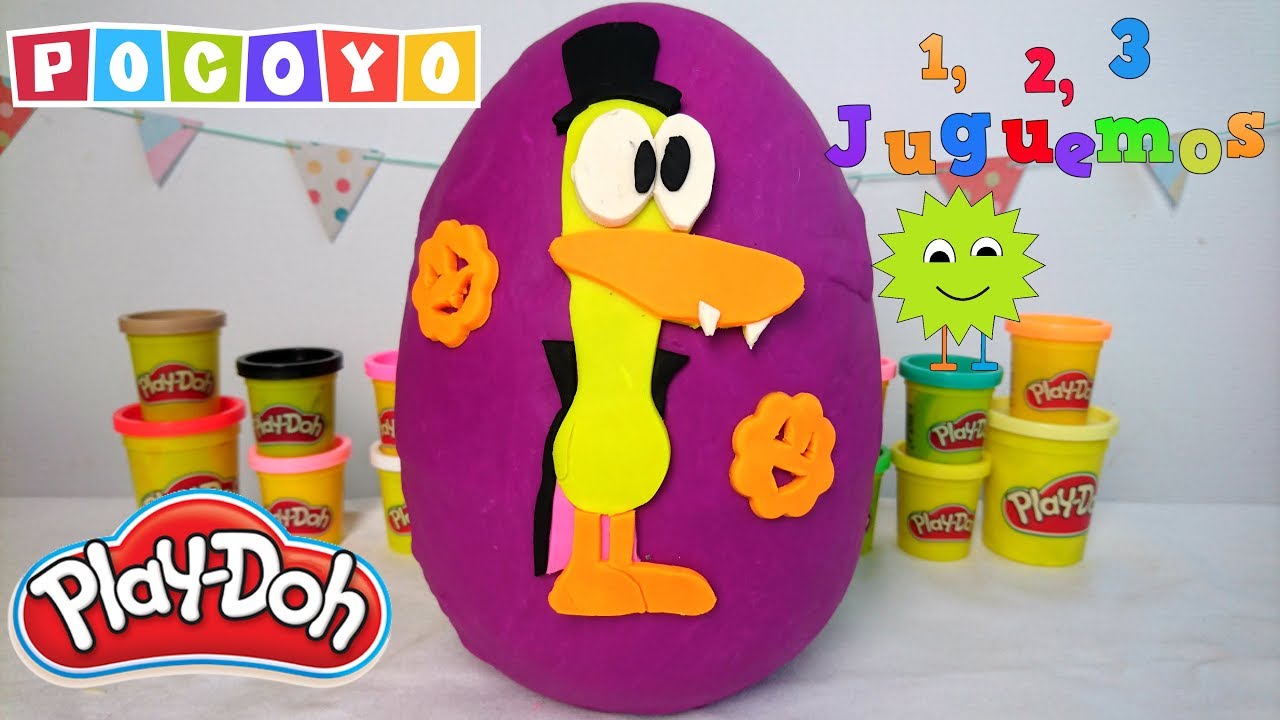 Pocoyo Huevos De Sorpresa De Plastilina Huevo Sorpresa Gigante
