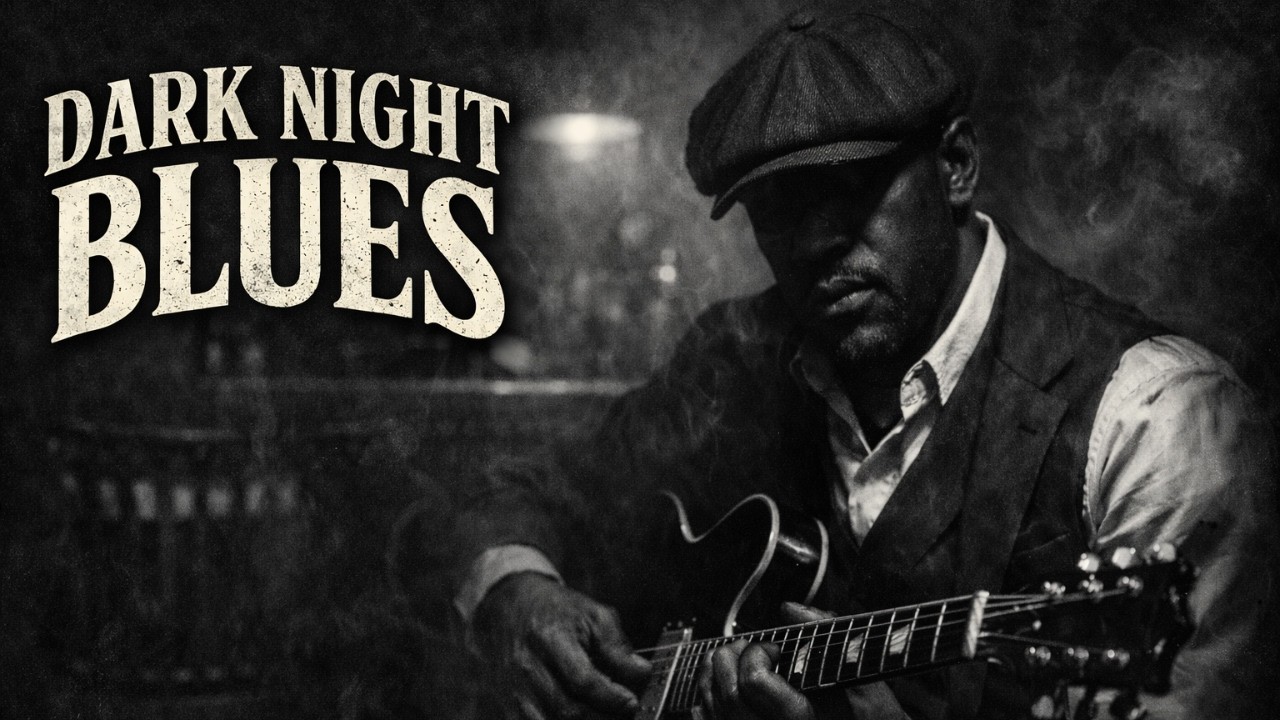Midnight Smoky Blues | Deep Electric Guitar in a Dark Vintage Bar