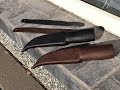 Leather sheath making  scandi  nordic puukko knife 2019