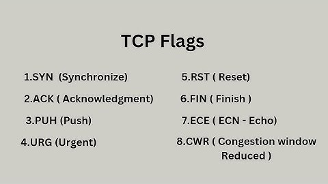 TCP(Transmission Control Protocol) Flags #tcp #flags #networksecurity #cybersecurity #trending #udp